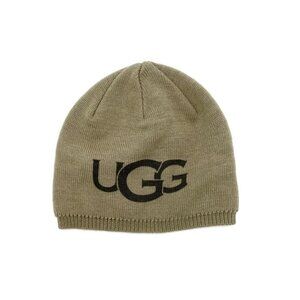 UGG tan logo infant knit Beanie - one size